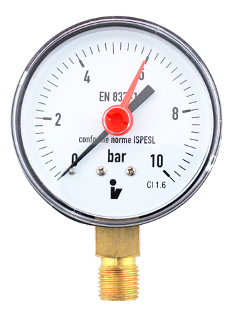 Manometr D50 0-10 spodní