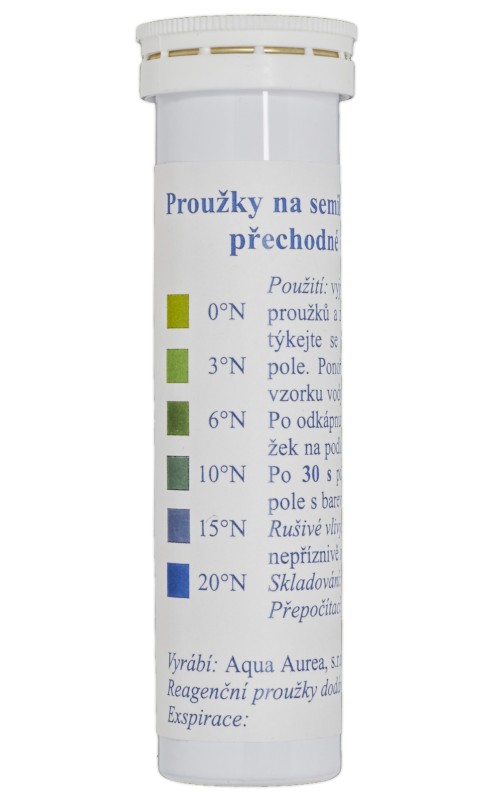 Souprava na stanovení přechodné tvrdosti,  20 proužků