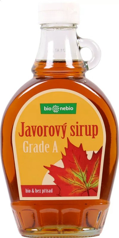 Bio javorový sirup 100% Grade A bio nebio 250 ml