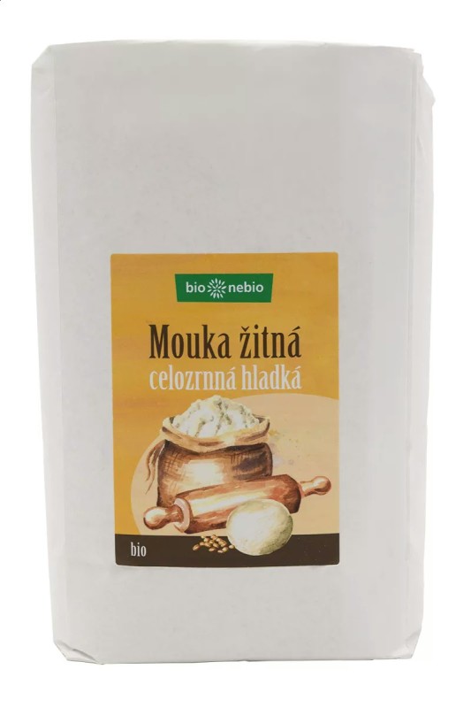 Bio žitná mouka celozrnná hladká bio*nebio 1 kg