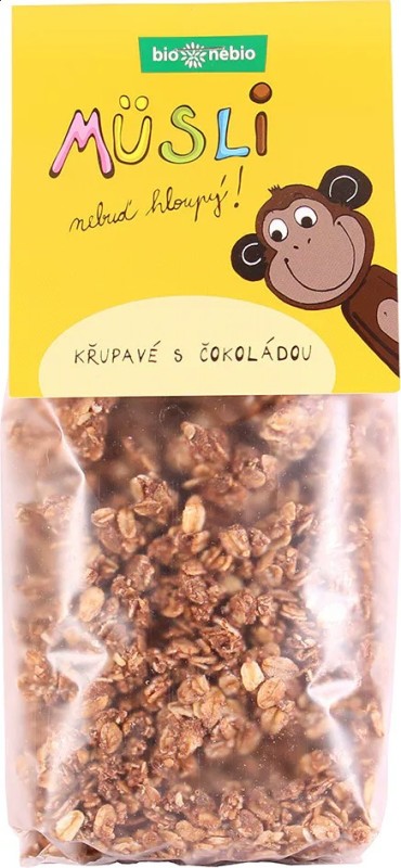 Bio Müsli Nebuď hloupý! Křupavé s čokoládou 300 g