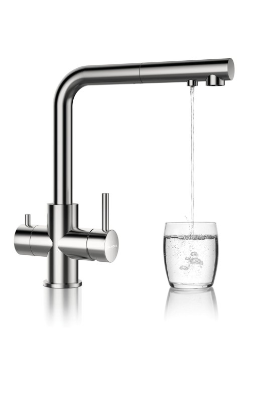 Kuchyňská trojcestná baterie Schock Vitus.120 Nerez