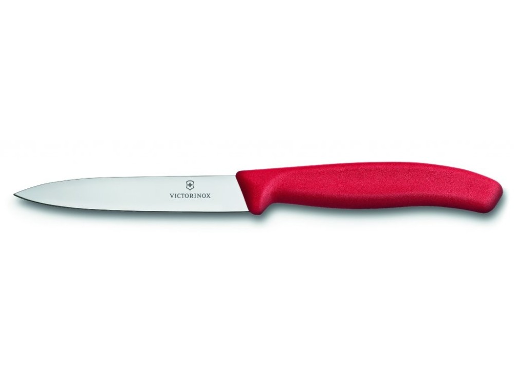 Victorinox nůž na zeleninu 10 cm červený plast