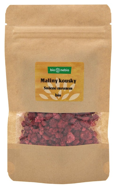 Bio malinky sušené mrazem kousky bio nebio 20g