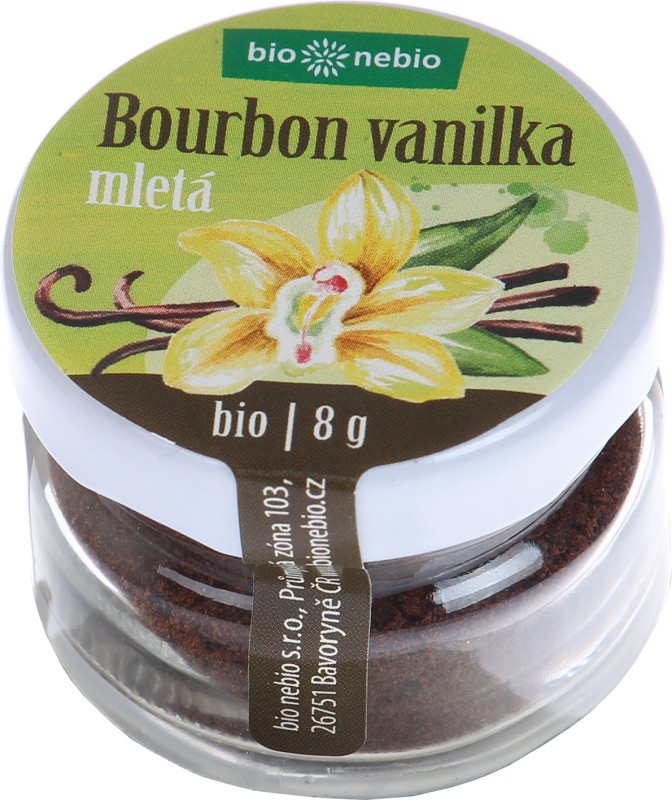 Bio Bourbon vanilka mletá kořenka bio nebio 8g