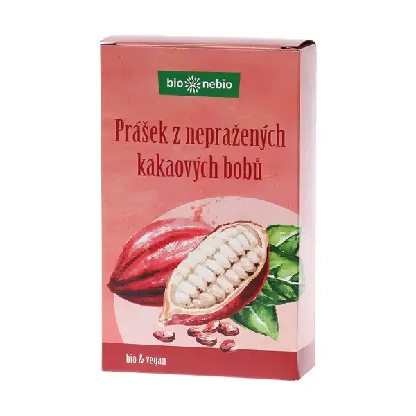 Bio prášek z nepraženého kakaa 150 g  BIO NEBIO