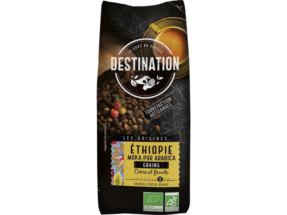 Bio káva zrnková Etiopie Destination 500 g