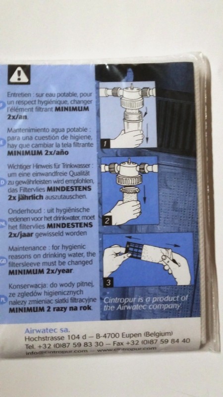 Náhradní filtrační vložka do MFC18 - porozita 10mcr, 5 ks