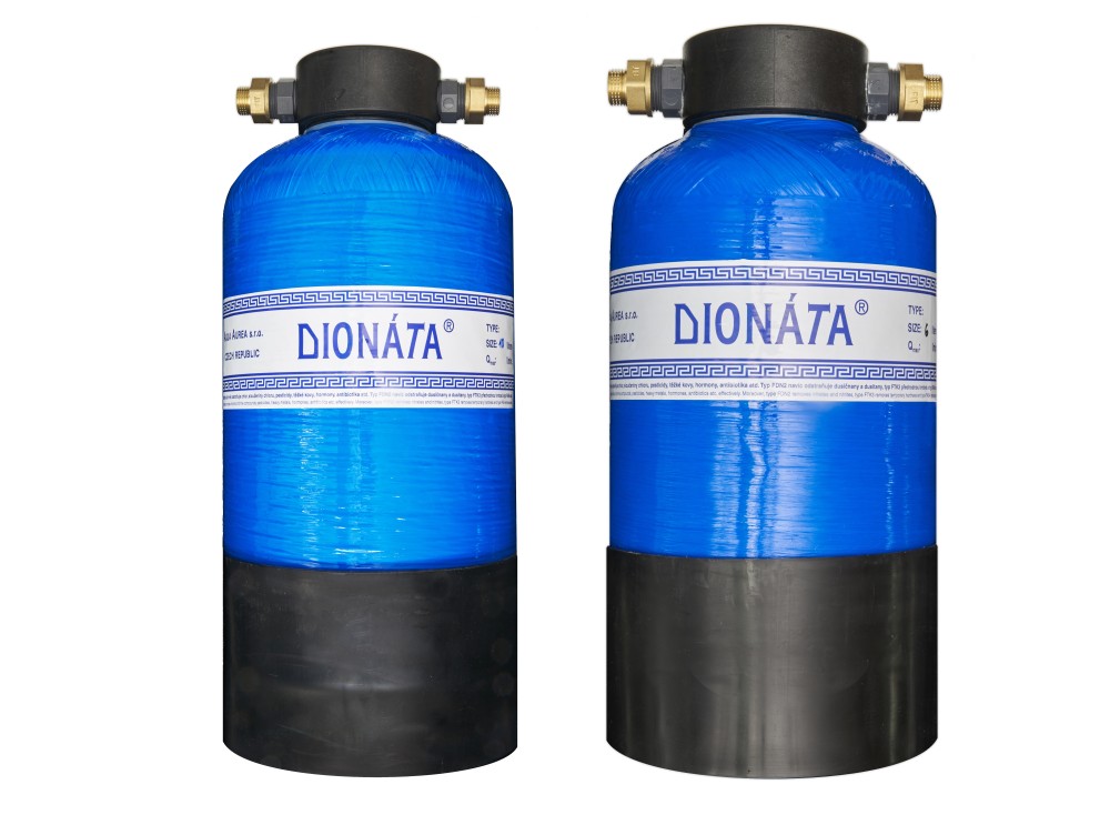 Kombinace Dionáty typ FAM1 s objemem AU 6l a Dionáty typ FDN2 s 10l iontoměničem