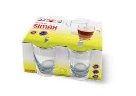 Simax Skleněné hrnky Lyra 400 ml, 4 ks