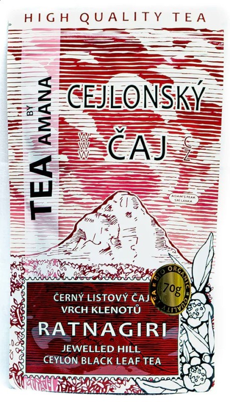 Bio černý čaj Cejlon Ratnagiri AMANA 70 g