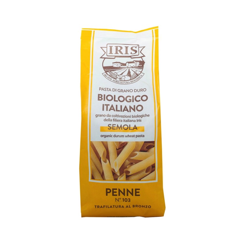 Bio Těstoviny penne semolina 500 g BIO IRIS
