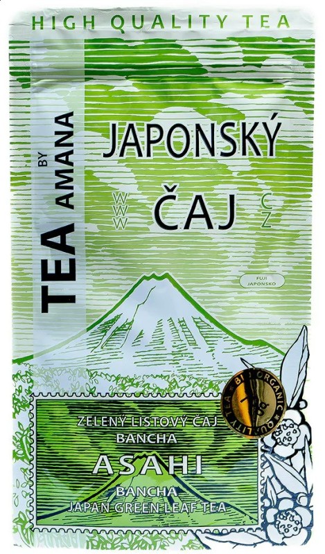 Bio zelený čaj Japonsko Bancha Asahi AMANA 70 g