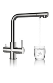 Kuchyňská trojcestná baterie Schock Vitus Nerez