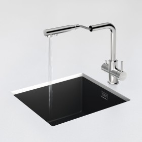 Kuchyňská trojcestná baterie Schock Vitus.120 Nerez