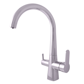 Baterie trojcestná s 1 perlátorem Iris, chrom lesk