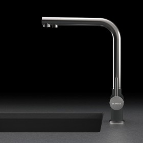 Kuchyňská trojcestná baterie Schock Vitus černá