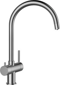 Kuchyňská trojcestná  baterie Schock Ares Nerez