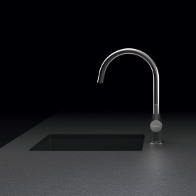 Kuchyňská trojcestná  baterie Schock Ares Nerez