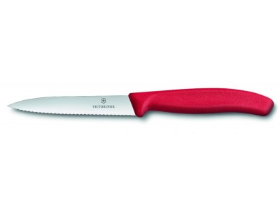 Victorinox nůž na zeleninu 10 cm červený plast
