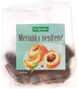 Bio sušené meruńky nesířené bionebio 150g