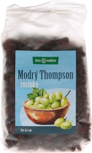 Bio rozinky Modrý Thompson bio nebio 400g