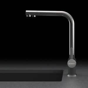 Kuchyňská trojcestná baterie Schock Vitus Nerez