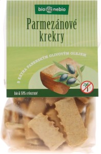Bio parmezánové krekry s olivovým olejem bio*nebio 130 g