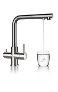 Kuchyňská trojcestná baterie Schock Vitus.120 Nerez