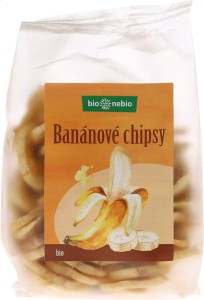 Bio banánové chipsy bio*nebio 150 g