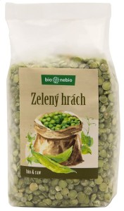 Bio hrách zelený půlený bio*nebio 500 g