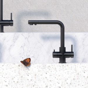 Kuchyňská trojcestná baterie Schock Vitus černá