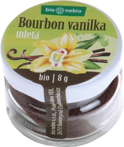 Bio Bourbon vanilka mletá kořenka bio nebio 8g