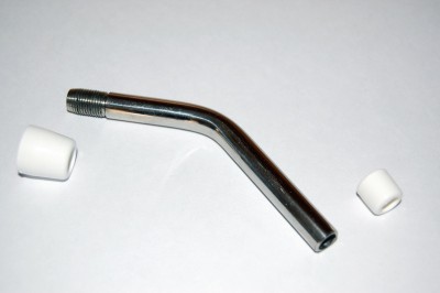 Výtok z horní hlavice filtru Dionela na linku