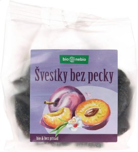 Bio sušené švestky vypeckované bio*nebio 150 g